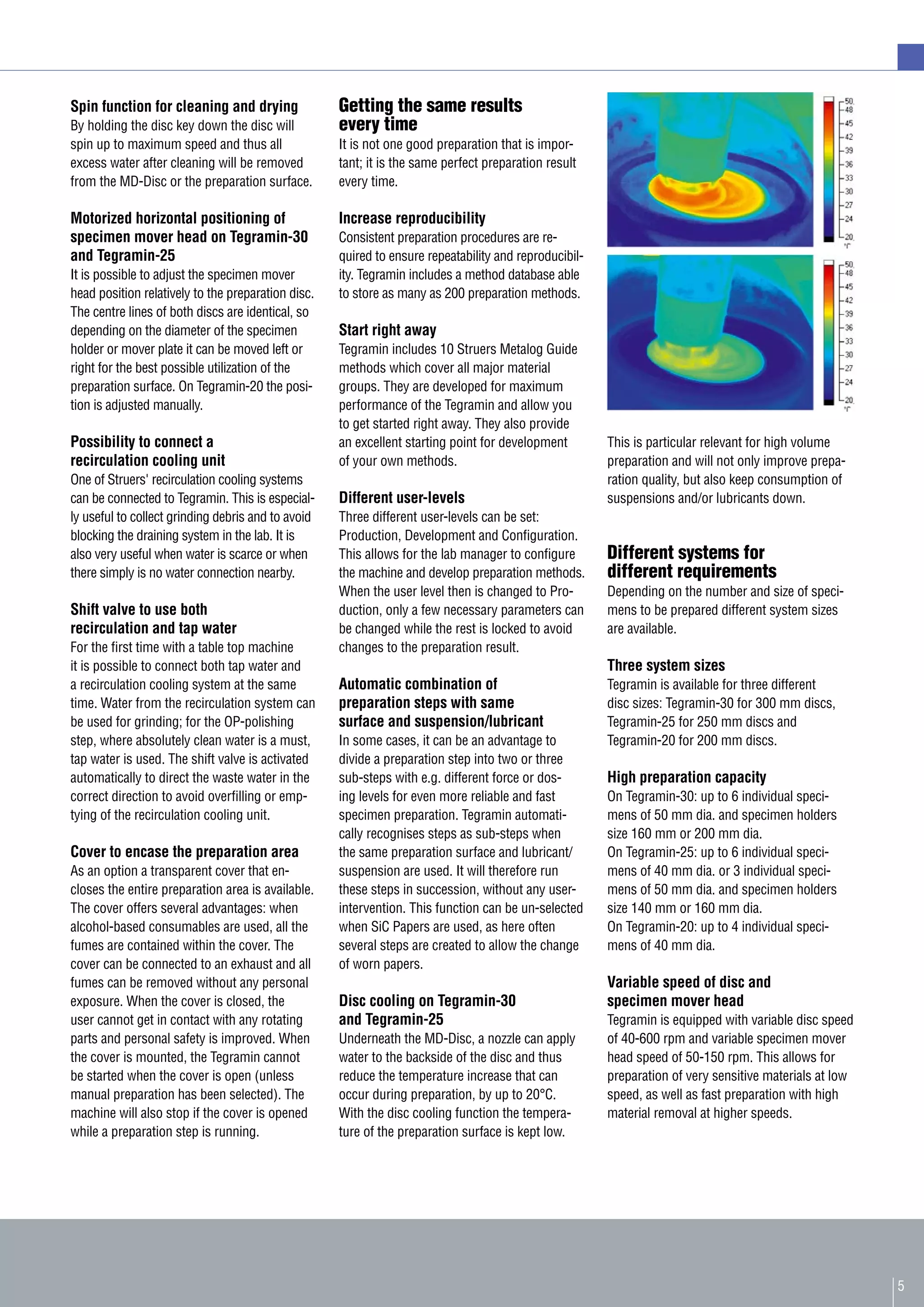 Tegramin is a High Quality Specimen Preparation system | PDF