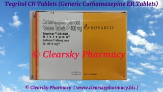 © Clearsky Pharmacy ( www.clearskypharmacy.biz )
Tegrital CR Tablets (Generic Carbamazepine ER Tablets)
 