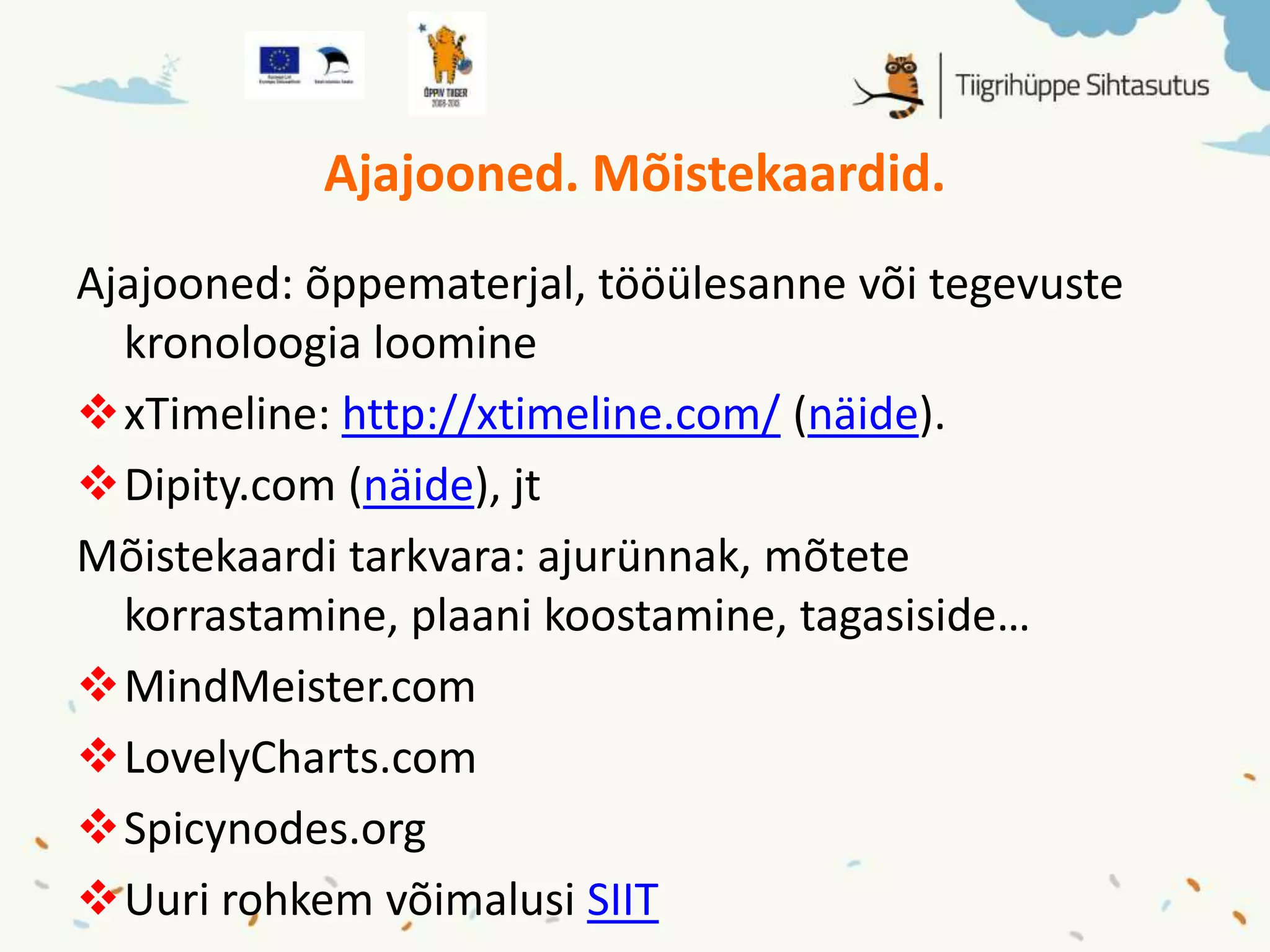 I kooliaste
Õpitakse tundma infotehnoloogia kasutamise
põhivõtteid.
Vormistades arvutiga loovtöid.
Kasutatakse mängulisi arvutiprogramme.
Fotode ja videode tegemine.
 