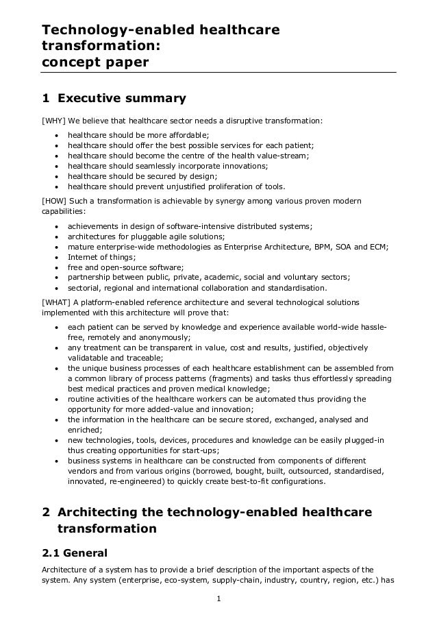 concept paper summary example