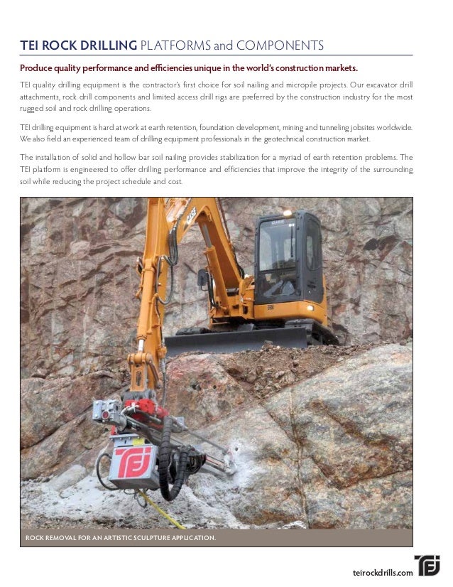 system applications hydraulic Drills 2017 Rock TEI