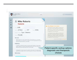 12
12
Patient-specific workup options:
diagnostic and therapeutic
choices
 