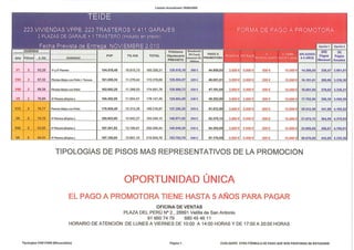 Promoción Teide - Velilla de San Antonio - Plan de Pagos