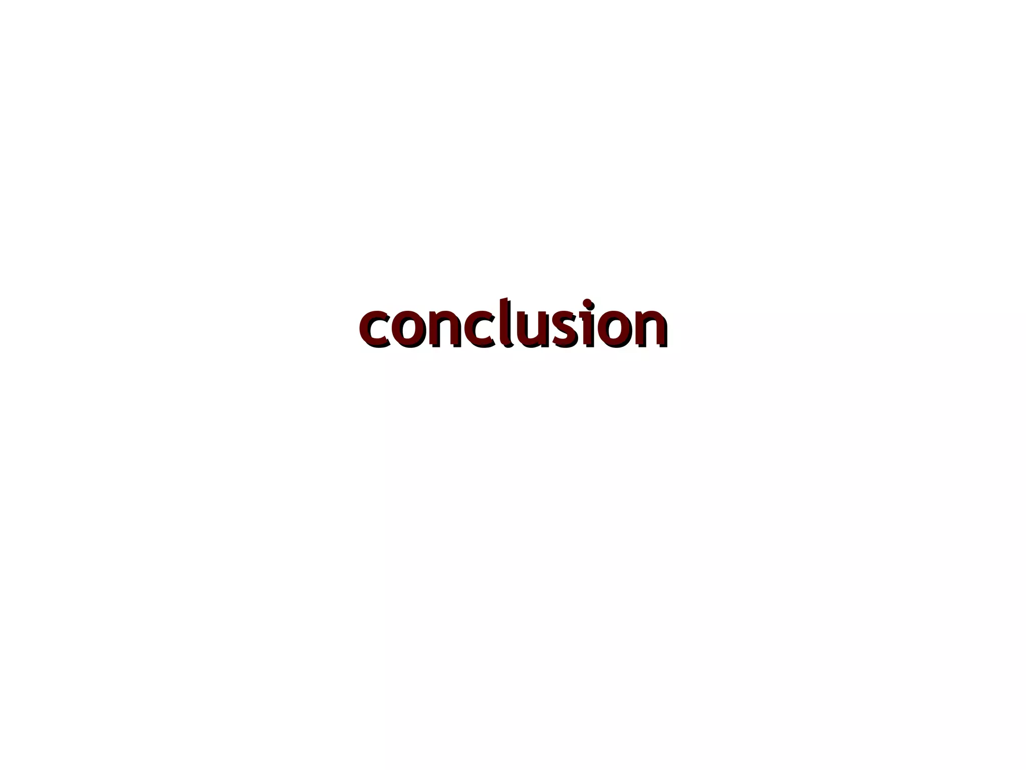 conclusion 