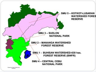 Cantipla Cebu City Map Central Cebu Protected Landscape
