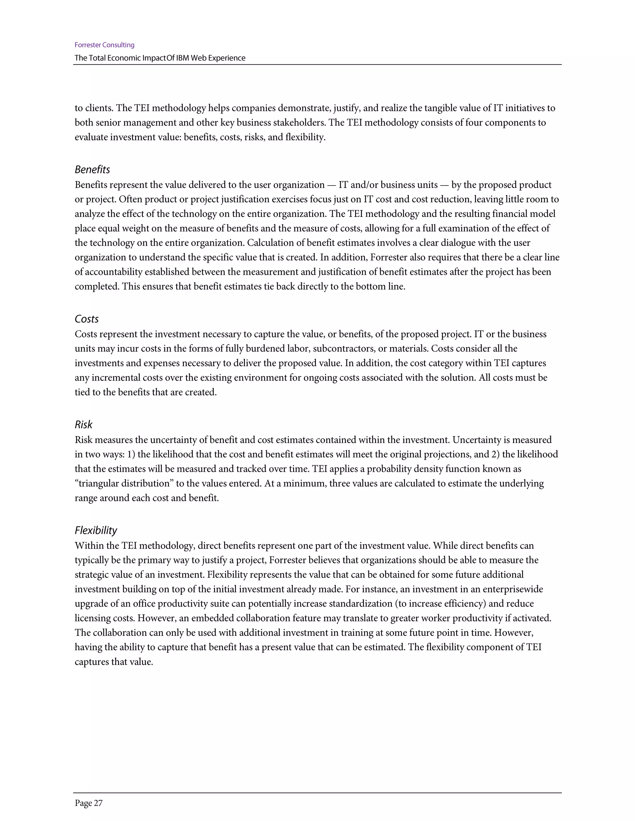 Tei of ibm exceptional web experience final 031912