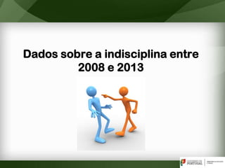 Dados sobre a indisciplina entre
2008 e 2013
 