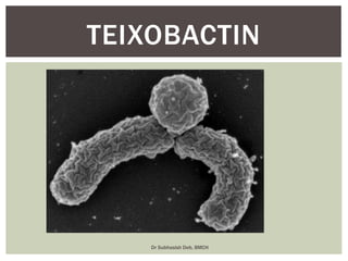 TEIXOBACTIN
Dr Subhasish Deb, BMCH
 