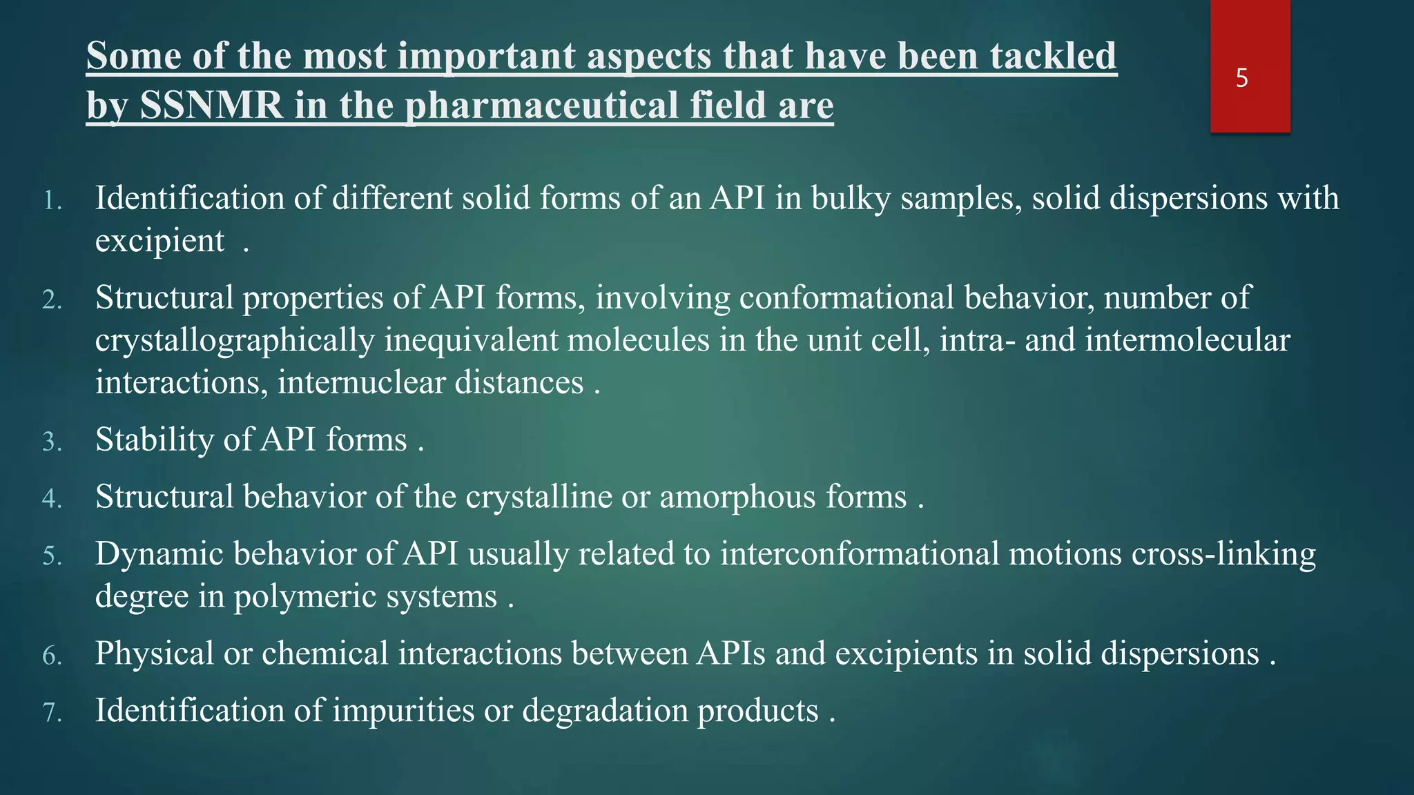 Solid state NMR Princple and application . | PPTX
