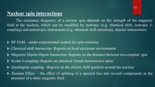 Solid state NMR Princple and application . | PPTX