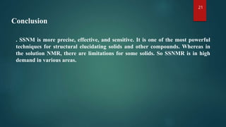 Solid state NMR Princple and application . | PPTX