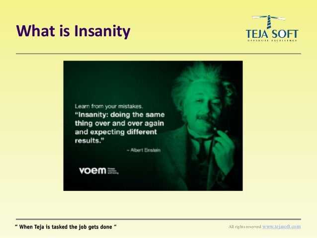tejasoft initiative for it services stop insanity