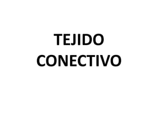 TEJIDO
CONECTIVO
 