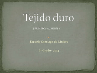 ( PRIMEROS AUXILIOS ) 
Escuela Santiago de Liniers 
6º Grado- 2014 
 