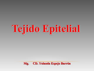 Mg.   CD. Yolanda Espejo Barrón
 