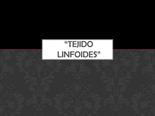 “TEJIDO
LINFOIDES”
 