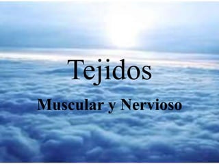 Tejidos
Muscular y Nervioso

 