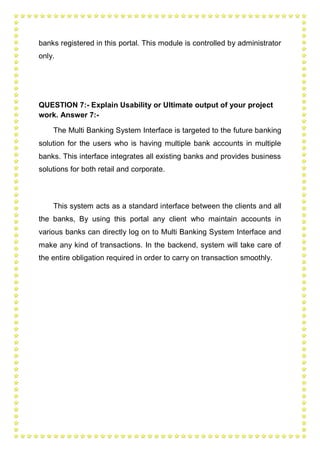 Multi Banking System | PDF