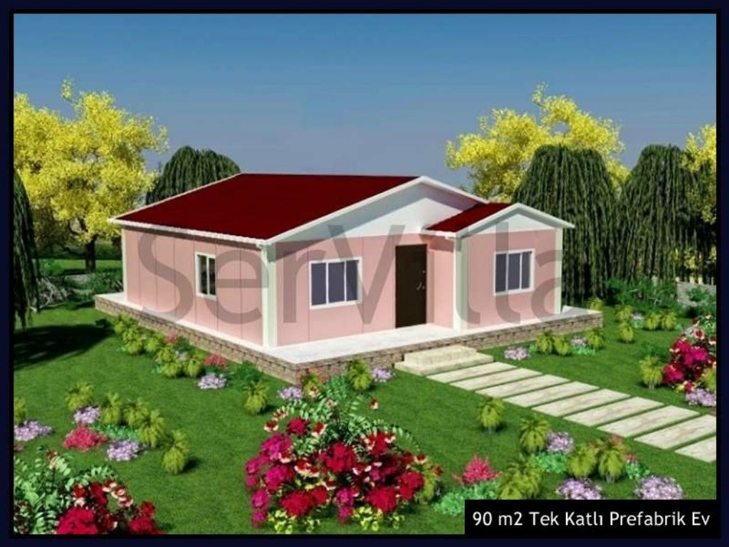 SerVilla Tek Katli Prefabrik Evler Villa Modelleri Katalog