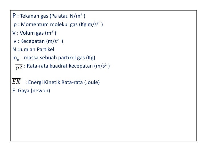 Tekanan Gas Dalam Ruang Tertutup