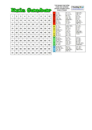 Teka silang kata matematik