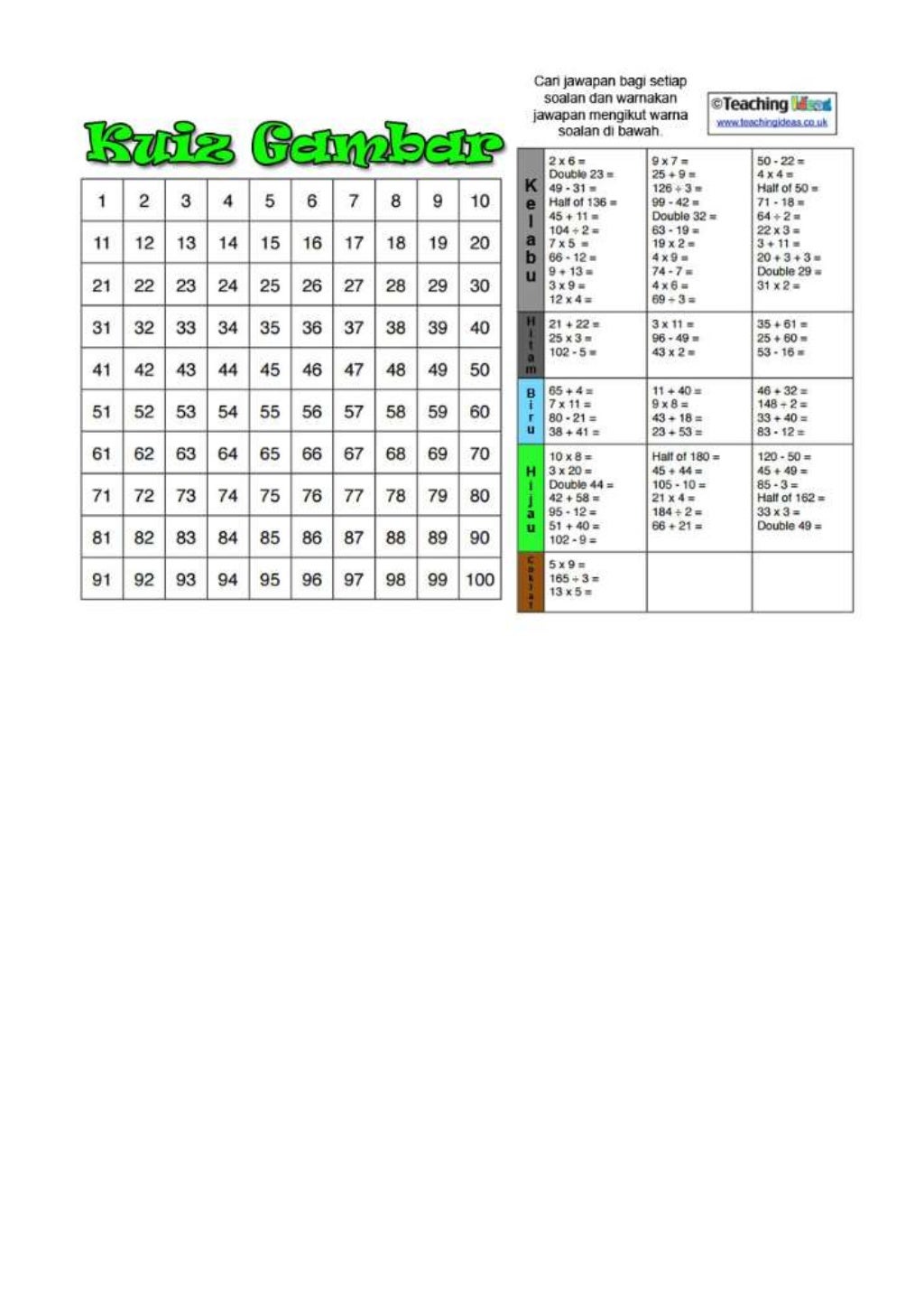 Teka silang kata matematik