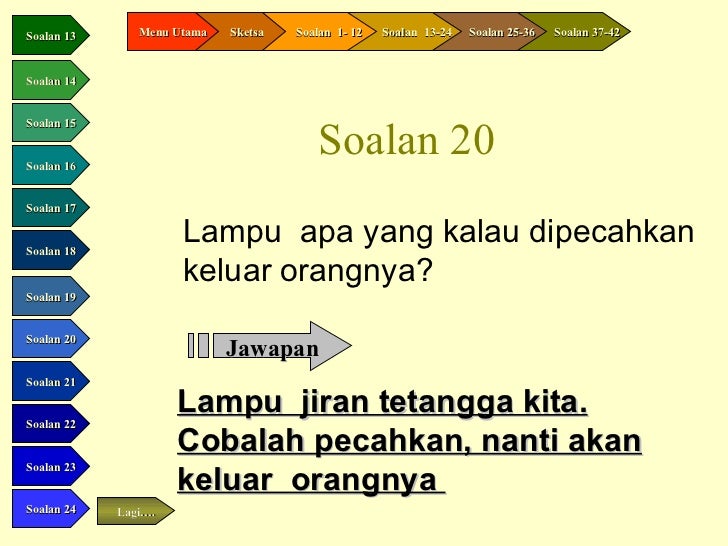 Soalan Teka Teki Cinta - Labor j