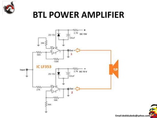 Teknik audio power amplifier | PPTX