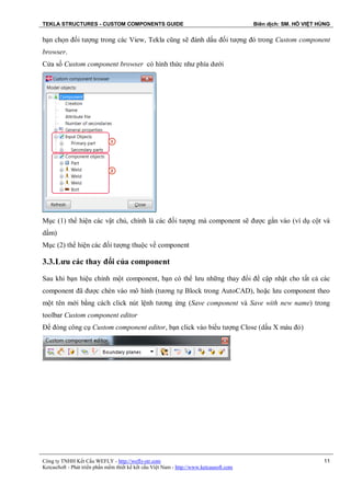 Tekla - Custom Components | PDF
