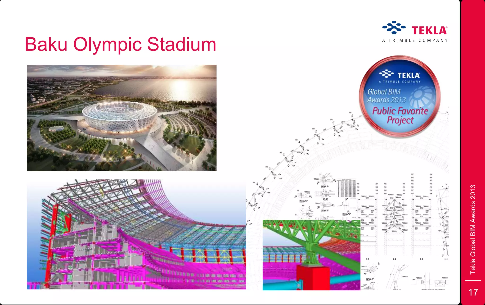Baku Olympic Stadium
TeklaGlobalBIMAwards2013
17
 