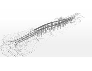 Mô hình các hạng mục và
tổng thể công trình (LOD
300)
Mô tả
• Tạo lập hệ tọa độ dùng
chung cho các hạng mục
• Mô hình hóa kết cấu bê
tông các hạng mục
• Phối hợp, ghép nối các
hạng mục thành mô hình
tổng thể
Yêu cầu phần mềm
• Phần mềm sử dụng:
Civil 3D, Tekla
Structures
Sản phẩm
MÔ HÌNH TỔNG THỂ PHẦN KẾT CẤU DƯỚI
 