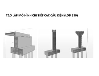 TẠO LẬP MÔ HÌNH CHI TIẾT CÁC CẤU KIỆN (LOD 350)
 