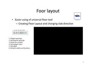 Revit Interoperability
• Work efficiently with the Design Team using Revit
• For collaborating and clash checking
– Use standard Autodesk approved IFC files
• For reusing accurate Tekla geometry in Revit for Drawings
– Tekla: Export to Revit for Drawings (Warehouse)
– Revit: Import from Tekla Add-In (Tekla.com)
– Improved export/import speed, general reliability and
fixed member rotation errors
– See more on teklastructures.support.tekla.com
5
 