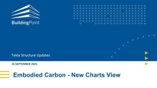 Embodied Carbon - New Charts View
Tekla Structure Updates
16 SEPTEMBER 2021
 