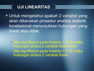 Teknik analisis korelasi regresi | PPTX