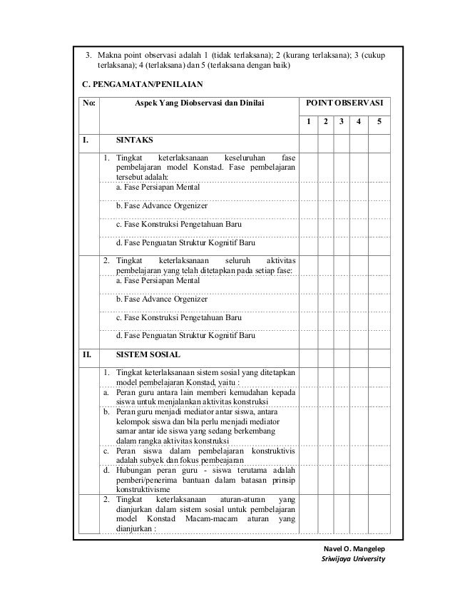 Lembar Pengamatan Dan Wawancara