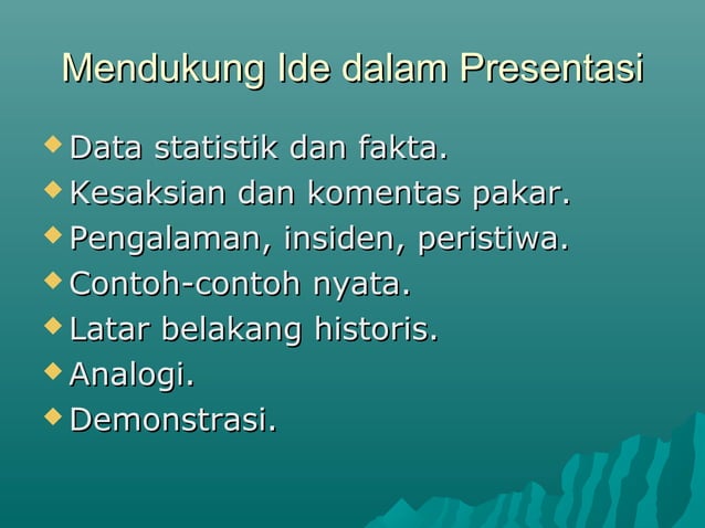 Teknik presentasi1 | PPT