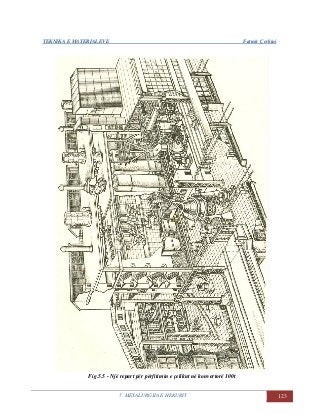 TEKNIKA E MATERIALEVE Fatmir Çerkini
5. METALURGJIA E HEKURIT 123
Fig.5.5 - Një repart për përfitimin e çelikut në konvertorë 100t
 