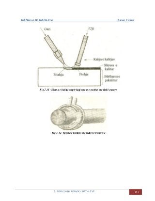 TEKNIKA E MATERIALEVE Fatmir Çerkini
7. PËRPUNIMI TERMIK I METALEVE 157
Fig.7.11 -Skema e kalitjes sipërfaqësore me nxehje me flakë gazore
Fig.7.12 -Skema e kalitjes me flakë të boshteve
 
