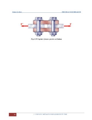 Fatmir Çerkini TEKNIKA E MATERIALEVE
36 2. PROVAT E METALEVE DHE LIDHJEVE TË TYRE
Fig.2.35-Veprimi i forcave prerëse në bulona
 