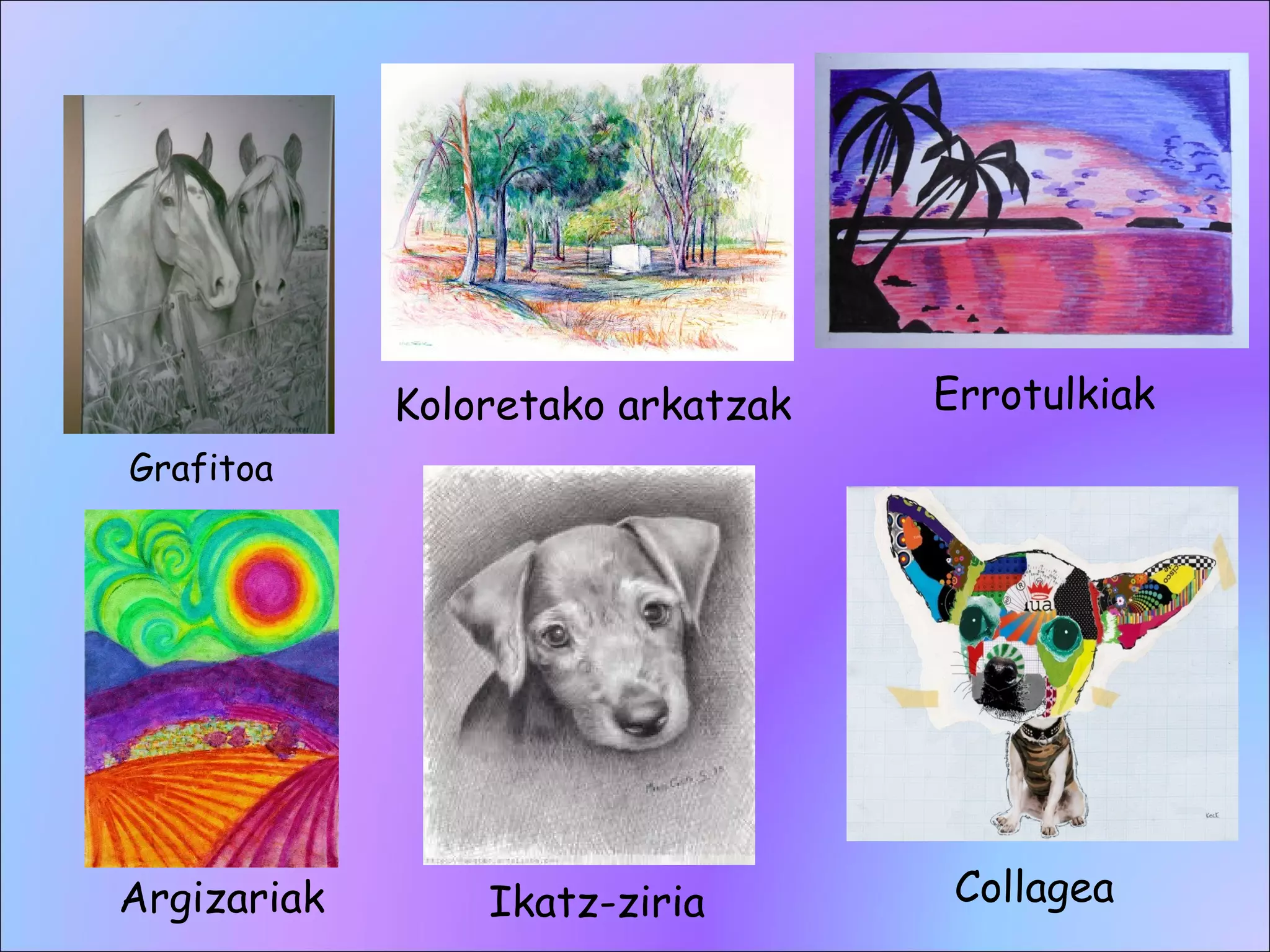 Eta Ines Teknika grafikoak haizea eta inés | PPT