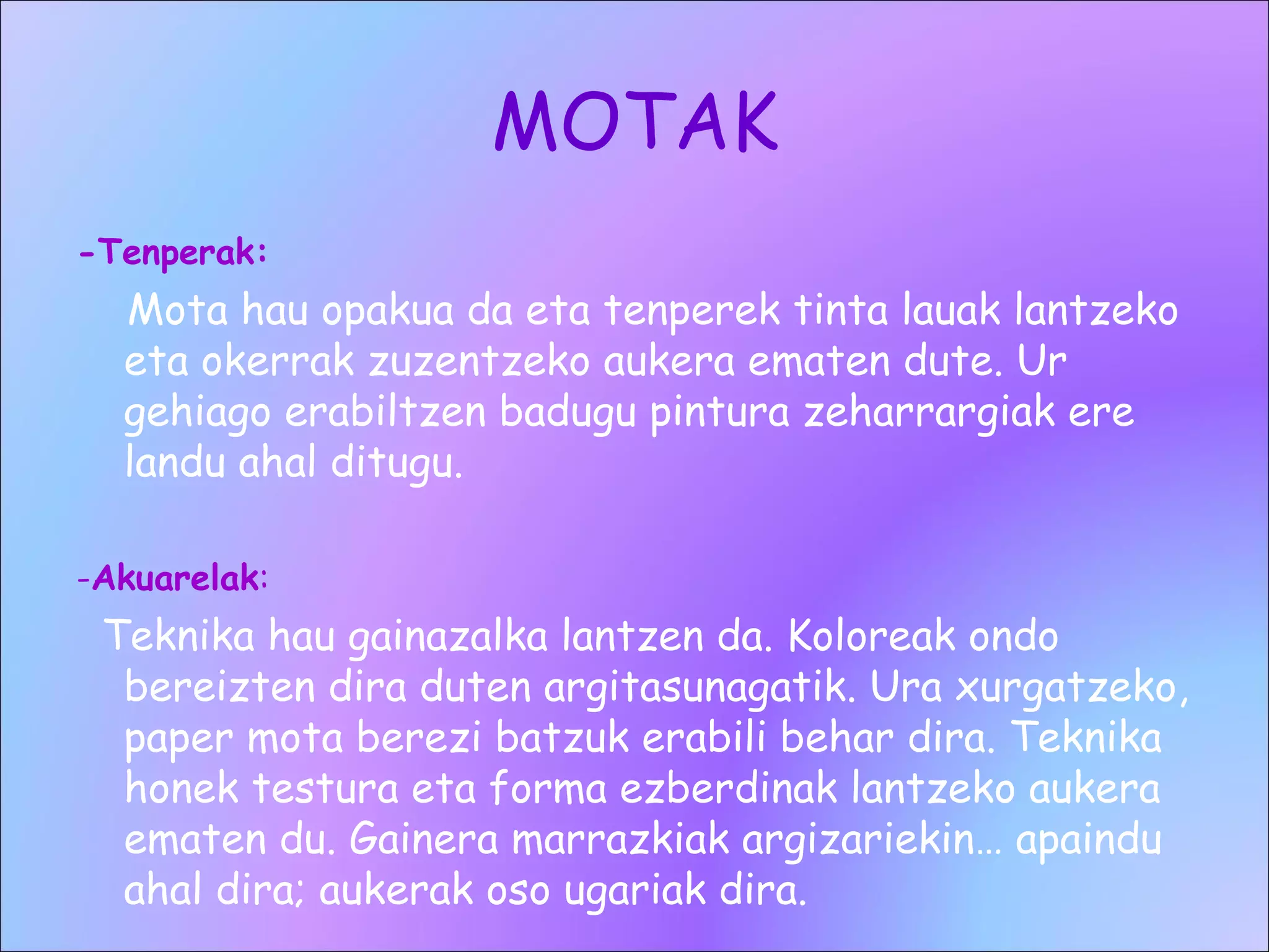 Eta Ines Teknika grafikoak haizea eta inés | PPT