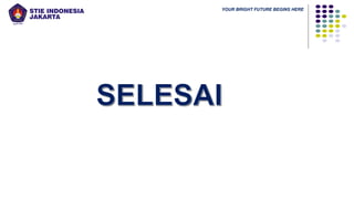 YOUR BRIGHT FUTURE BEGINS HERE
SELESAI
 