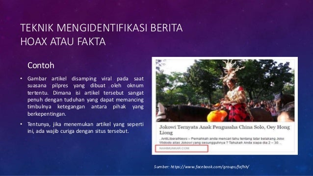 Teknik dan Metode Mengidentifikasi Berita Hoax