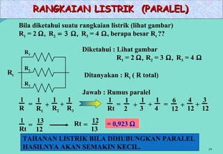 Teknik dasar kelistrikan | PPT