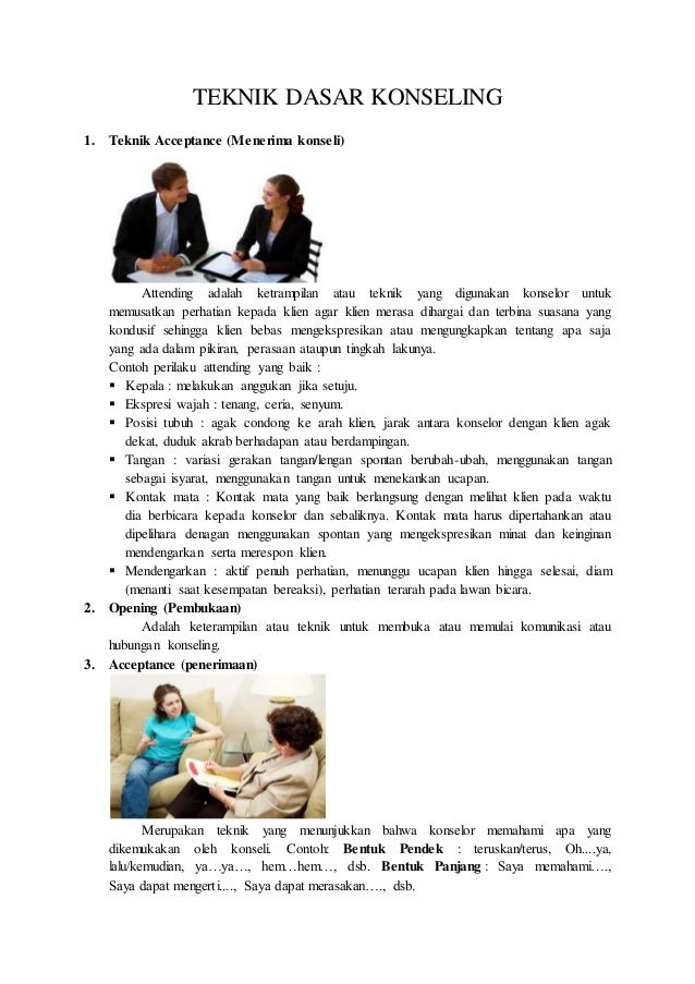 Teknik dasar konseling
