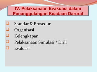 Teknik Evakuasi | PPT