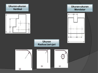 Ukuran
Radius/Jari-jari
Ukuran-ukuran
Vertikal
Ukuran-ukuran
Mendatar
 