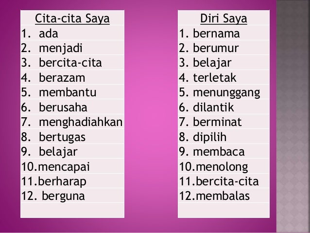 Teknik kata kerja dalam penulisan