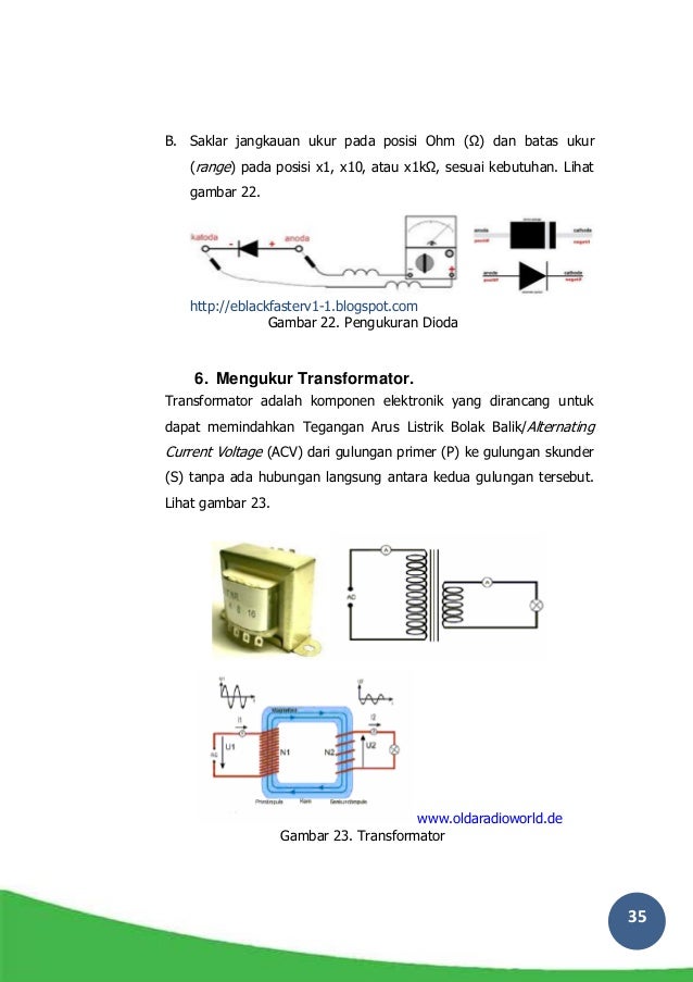 kaki transistor cara ukur 5 Kelistrikan Elektronika dan Instrumentasi Teknik